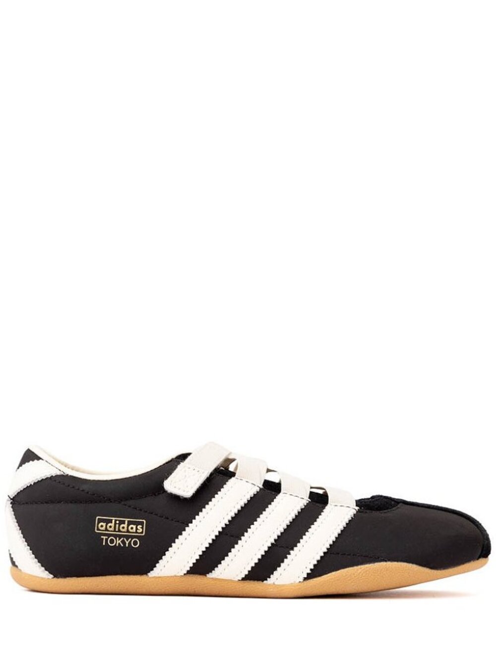 NEW Womens Adidas Tokyo MJ Shoe - Core Black / Cream White / Gold Metallic 8M - Picture 2 of 3